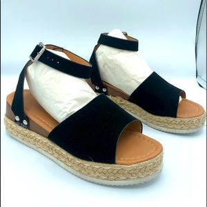 Black wedges. Size 6. Wore once.